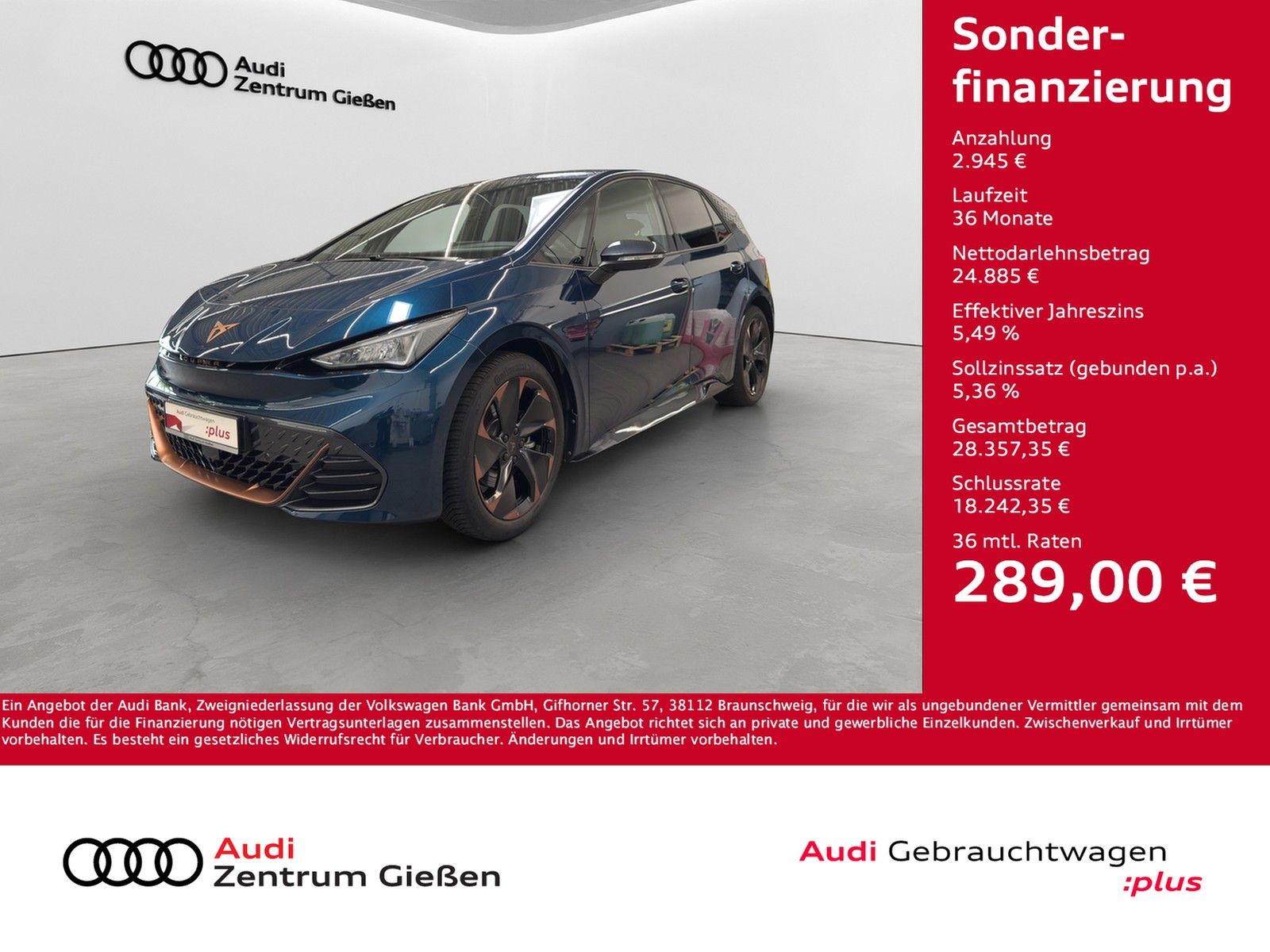 CUPRA Born 150 kW electric Tech-Paket M ACC Navi LED