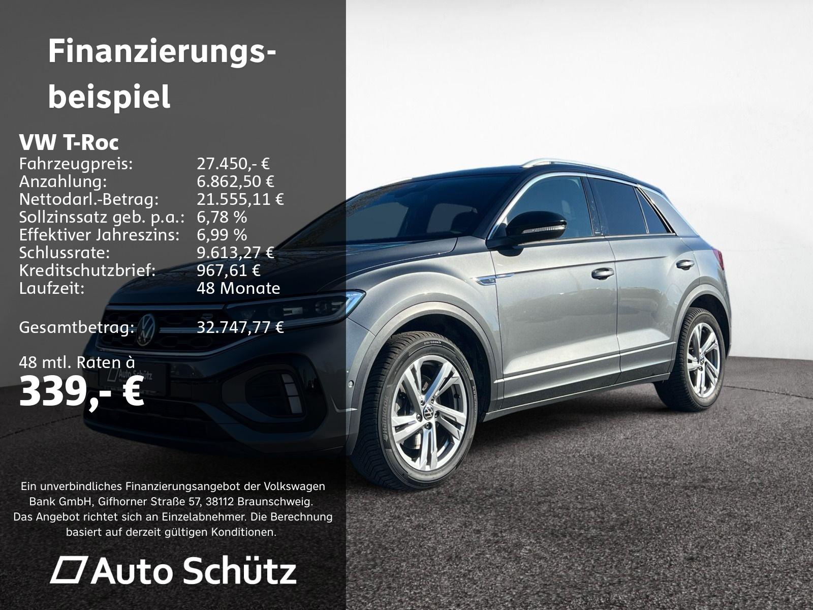 Volkswagen T-Roc 2.0 TDI R-Line+DSG+AHK+NAVI+RFK+LED+SHZ
