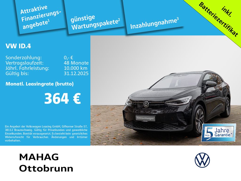 Volkswagen ID.4 Pro 210kW WärmePu CCS IQ.Light Navi ParkPil
