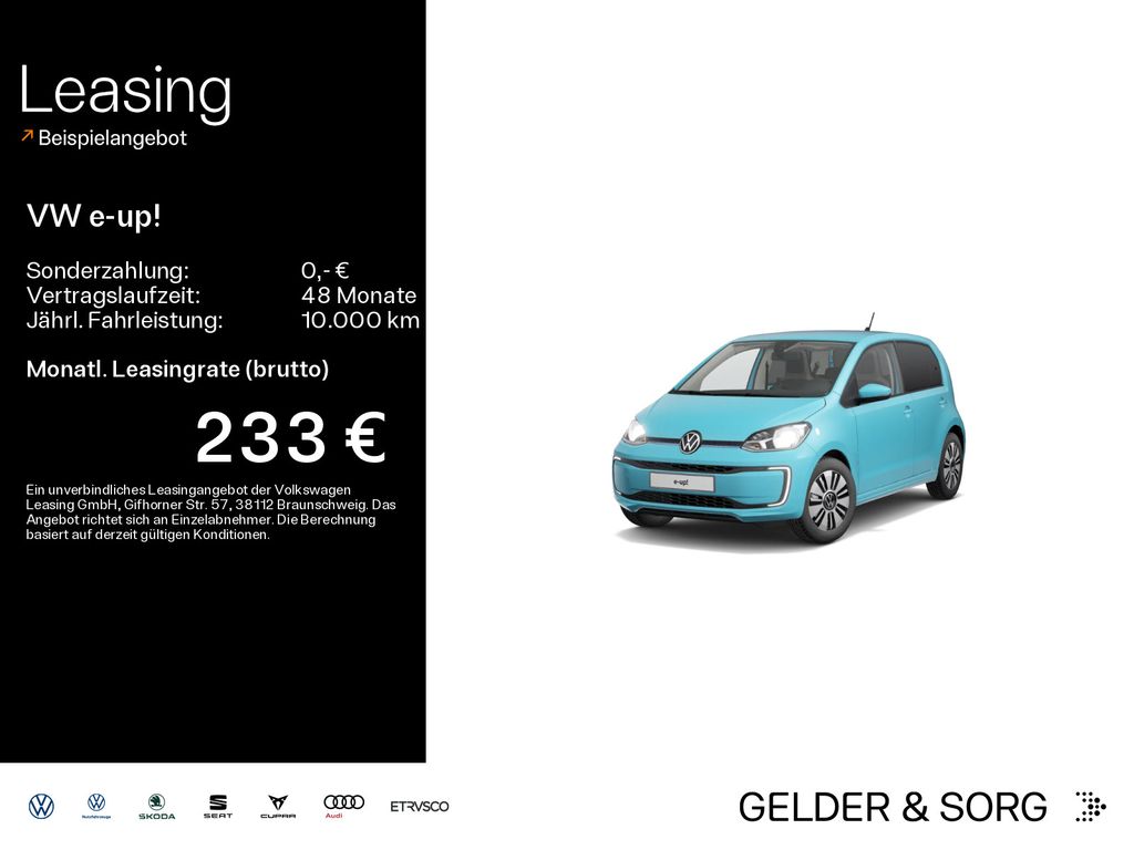 Volkswagen e-up! Max RFK*Sitzh*ALU*DAB+*GRA*KLIMA*Ambiente*