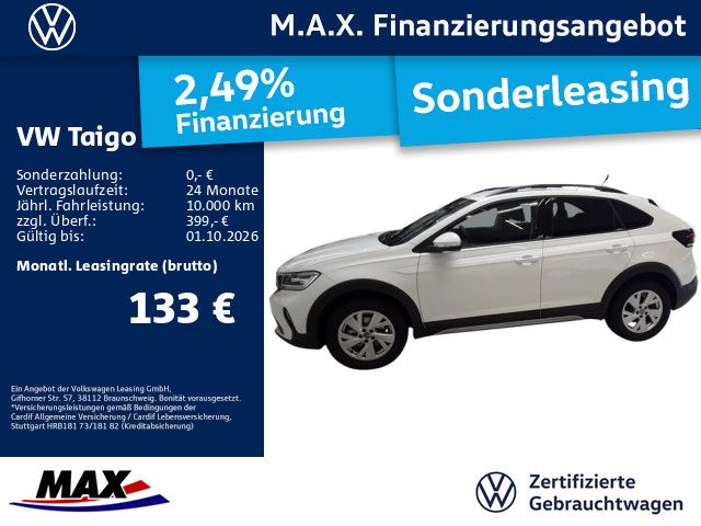 Volkswagen Taigo 1.0 TSI LIFE LED+KAMERA+DCP+PDC+NAVI+ACC+
