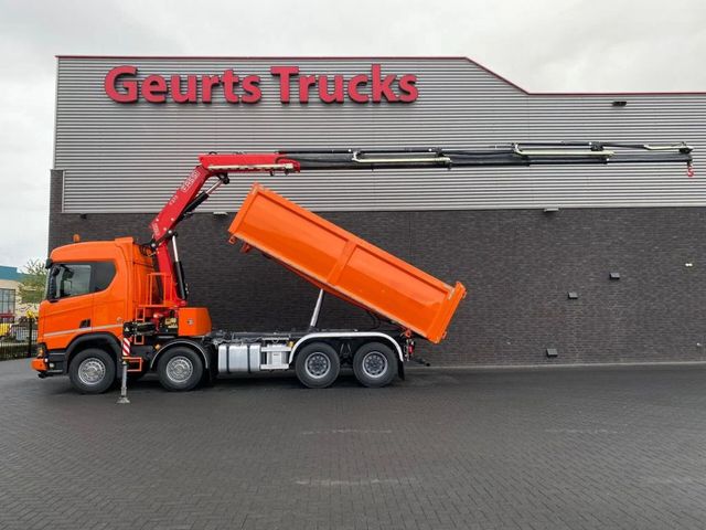 Scania R650 V8 NGS XT 8X4 + KIPPER + FASSI F275A.2.25 K