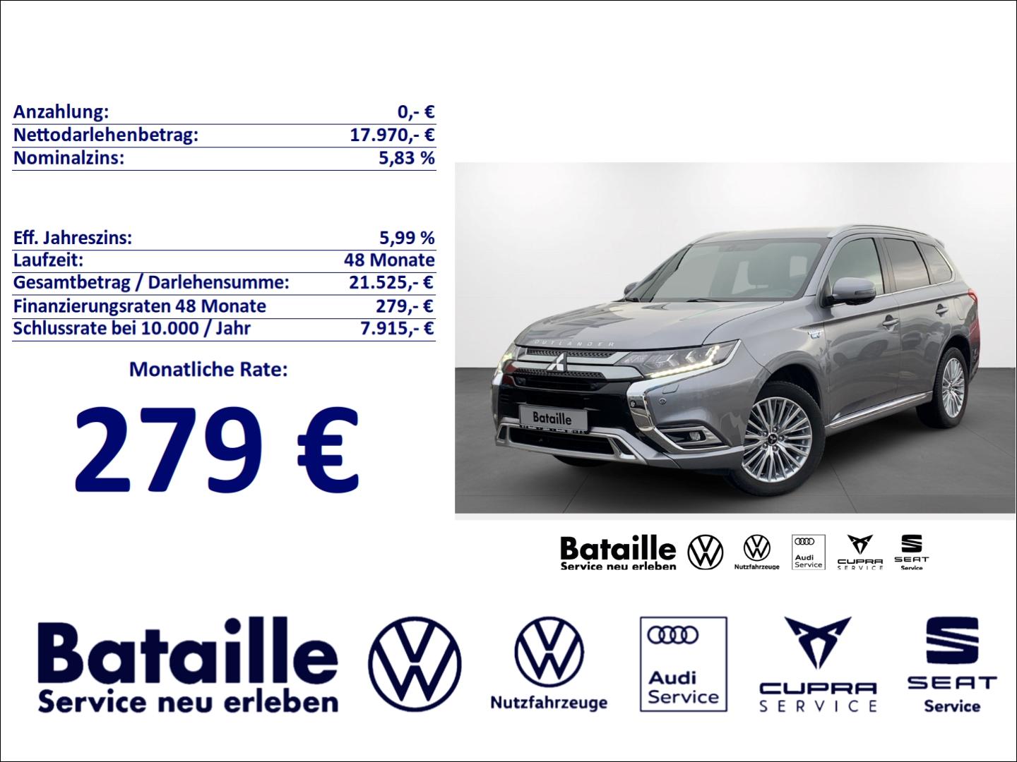 Mitsubishi Outlander 2.4 PHEV 4WD StandHZG AHK Navi Leder