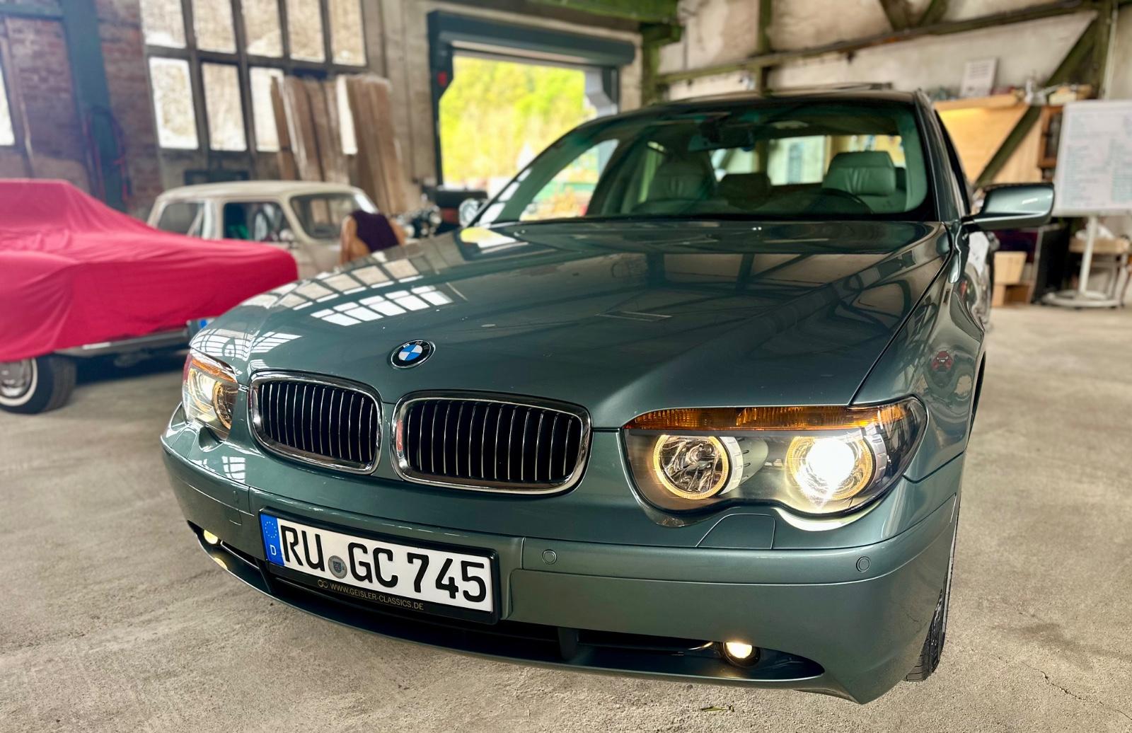 BMW 745i E65 V8 Prins LPG schiefergrün Top Zustand!