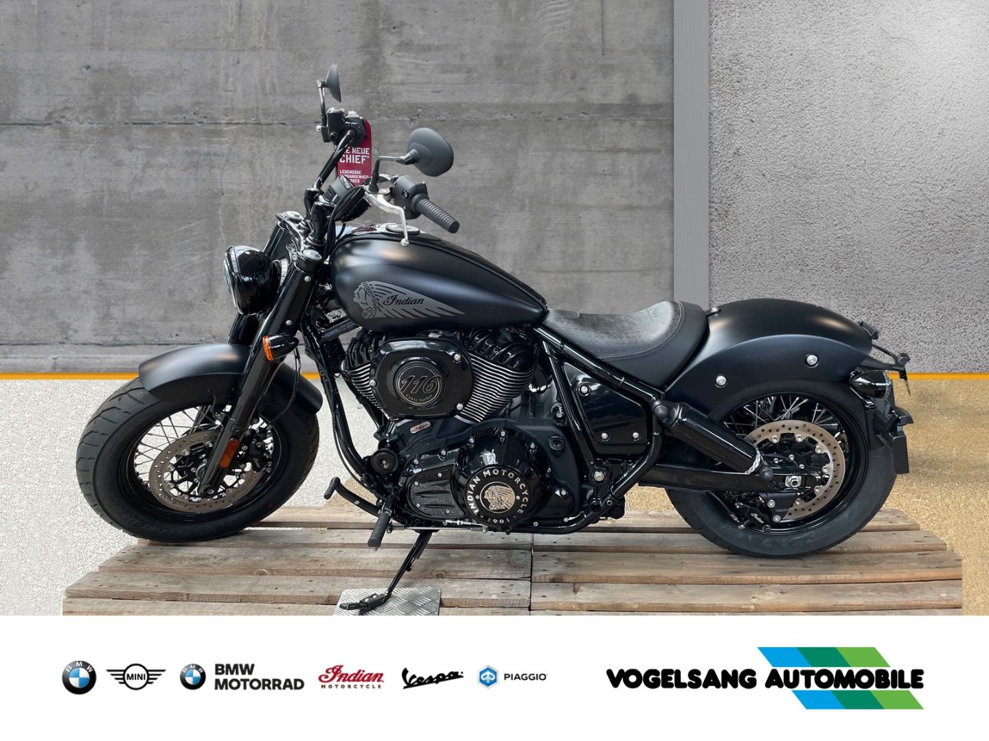 Fahrzeugabbildung Indian Chief Bobber Dark Horse, TFT-Display, Keyless-Ri