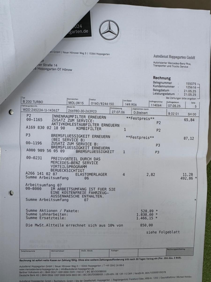 Mercedes-Benz B200 2006 — photo 29