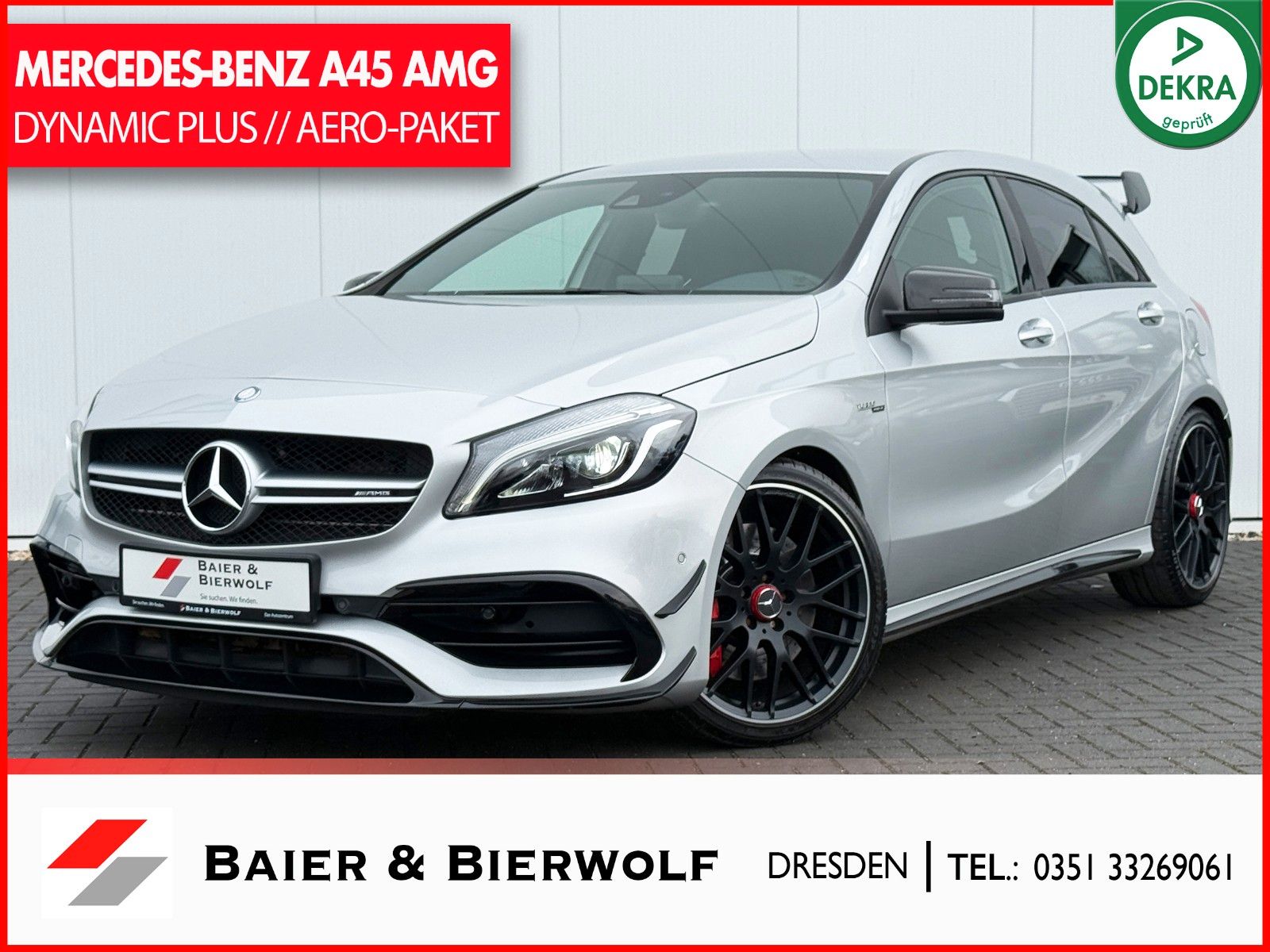 MERCEDES-BENZ A 45 AMG 4Matic AERO DYNAMIC PLUS DRIVER LED H&amp;K