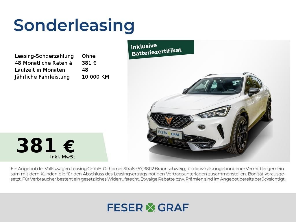 Cupra Formentor VZ 1.4 e-Hybrid NAVI/SHZ/KAMERA/2xPDC