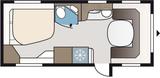 Kabe Ametist 560 GLE KS Grundriss B5 - Kabe Wohnwagen
