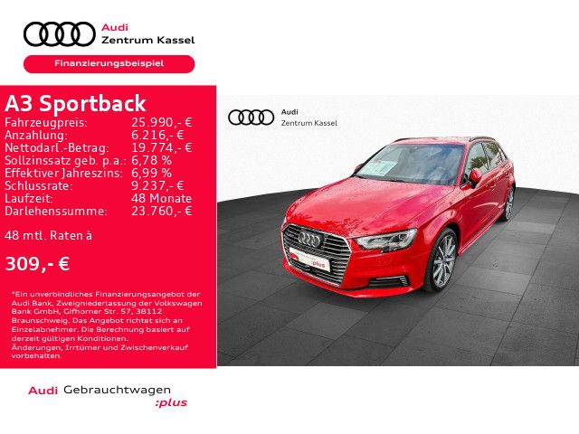 Audi A3 Sportback 40 e-tron S line Matrix virtual Co.