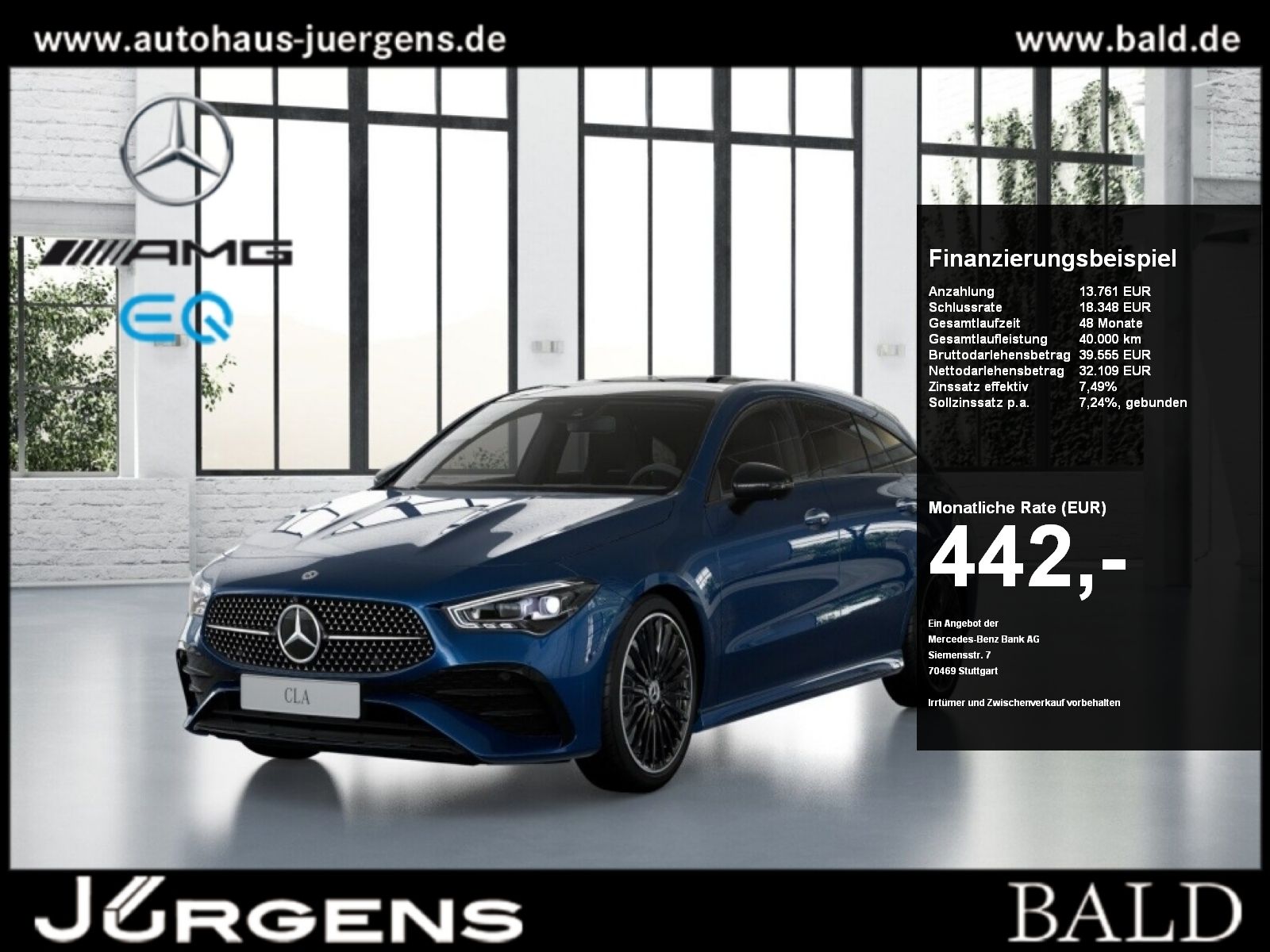 MERCEDES-BENZ CLA 250 4m Sb AMG+Burm+MLB+Night+Pano+Head+19Z
