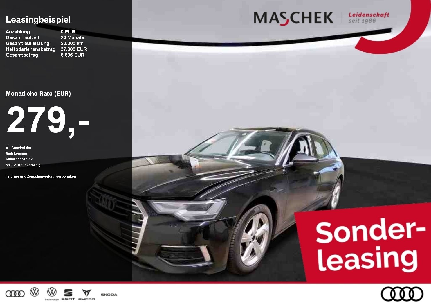 Audi A6 Avant *Sonderleasing ohne zzgl. Kosten* 45 TF