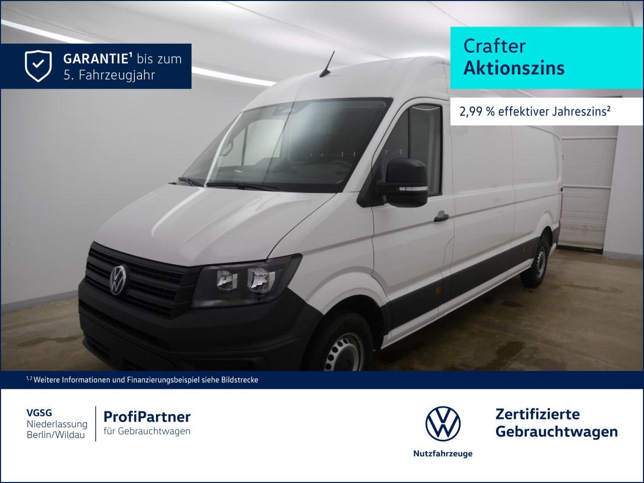 Volkswagen Crafter Kasten Lang AHK Navi PDC Tachograf RFK