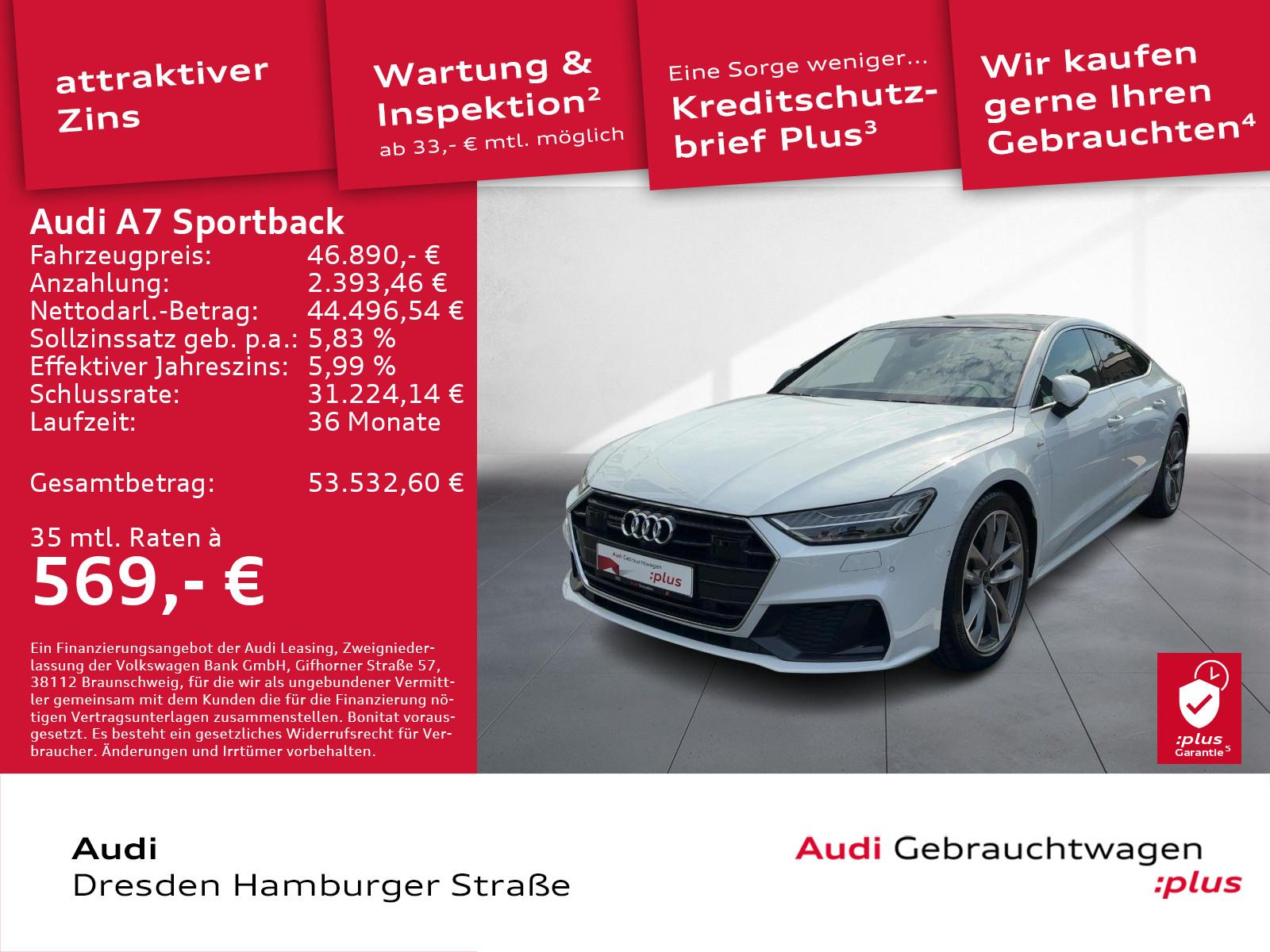 Audi A7 Sportback 50 TFSI e  S Line Head-up Pano B&O