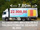 Mercedes-Benz ACTROS 2541 MP3 6x2 GETRÄNKE KOFFER 7,8m - Mercedes-Benz 2009 Actros