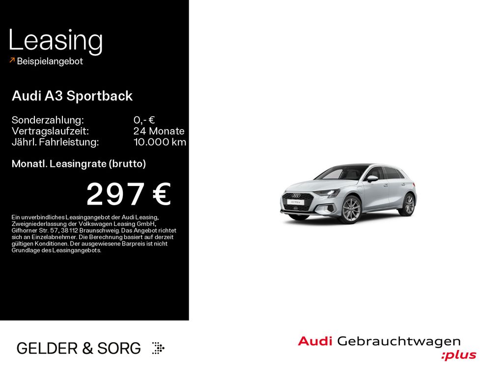 Audi A3 Sportback 40 TFSI e advanced LED*Pano*Sound