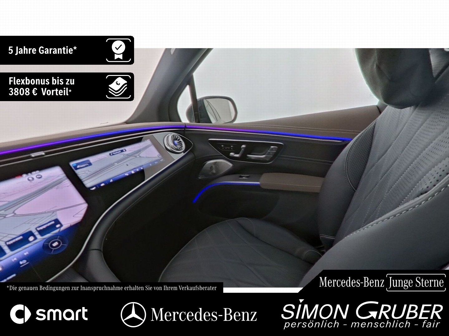 Fahrzeugabbildung Mercedes-Benz EQS 500 4M SUV AMG Sitzklima AHK 7Sitze 118kw
