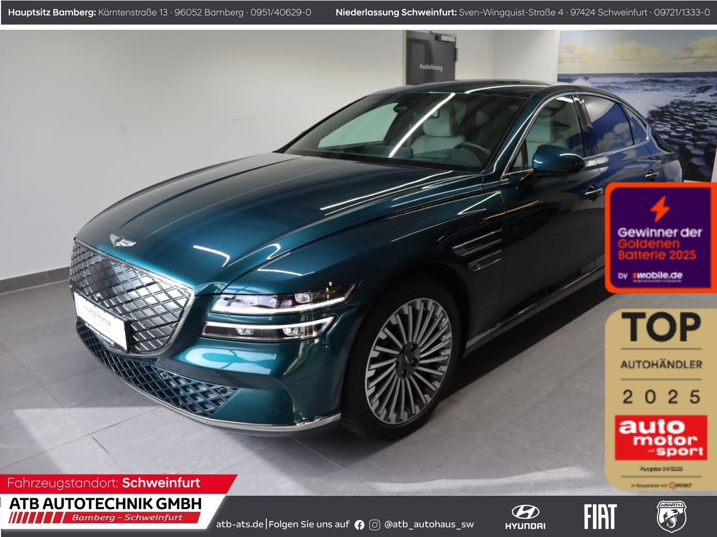 Fahrzeugabbildung Genesis Electrified G80 Luxury 4WD 87,2 kWh 98,3% SOH HU