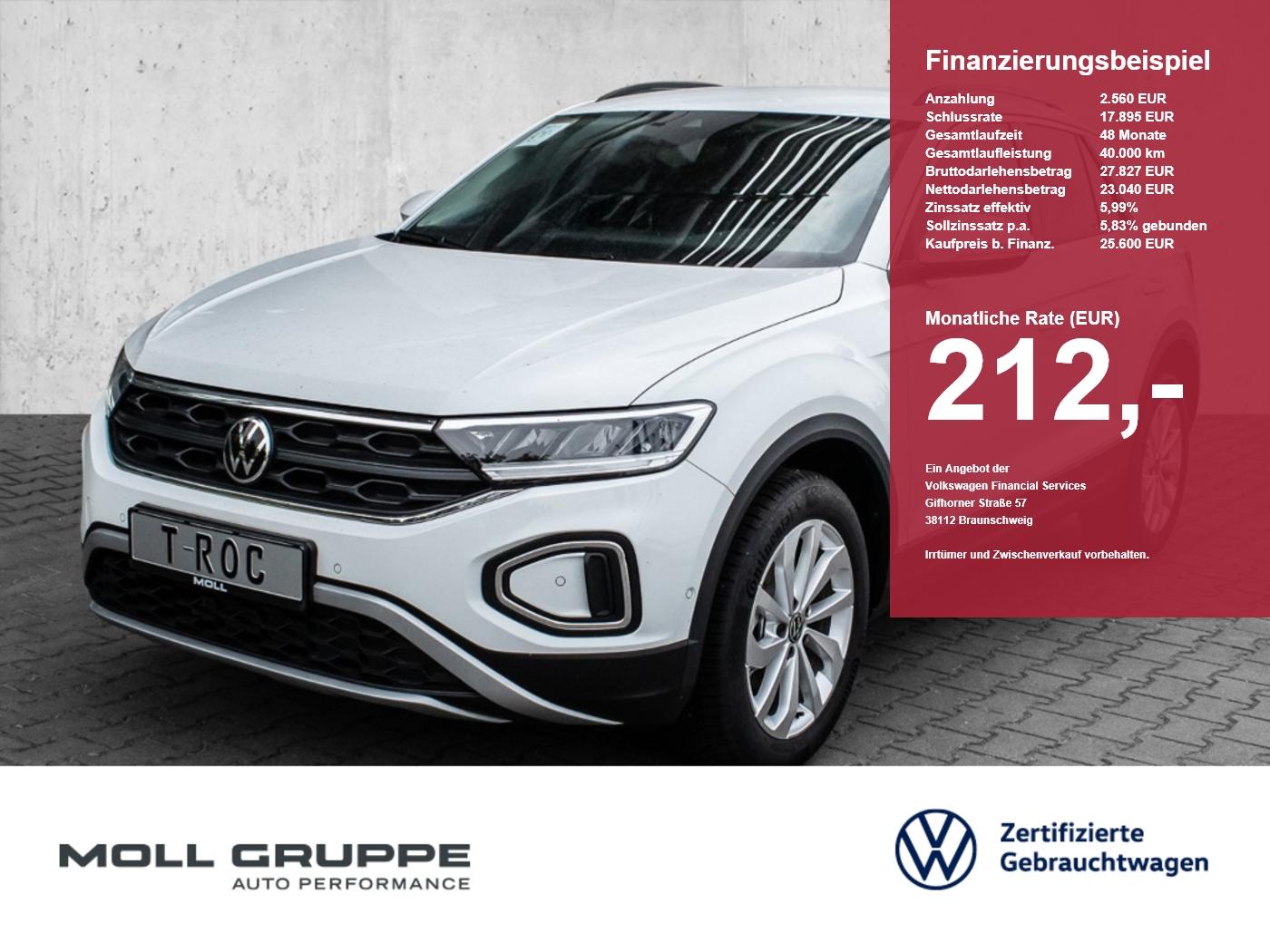 Volkswagen T-Roc Life 1.0 l TSI OPF 6-Gang KLIMA ACC AHK