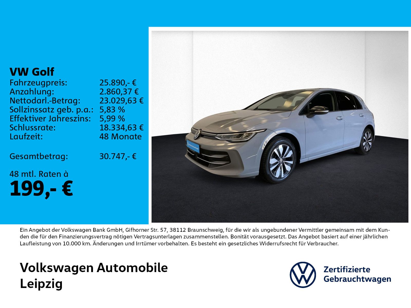Volkswagen Golf VIII 2.0 TDI Goal ACC DSG Navi APP foto 1