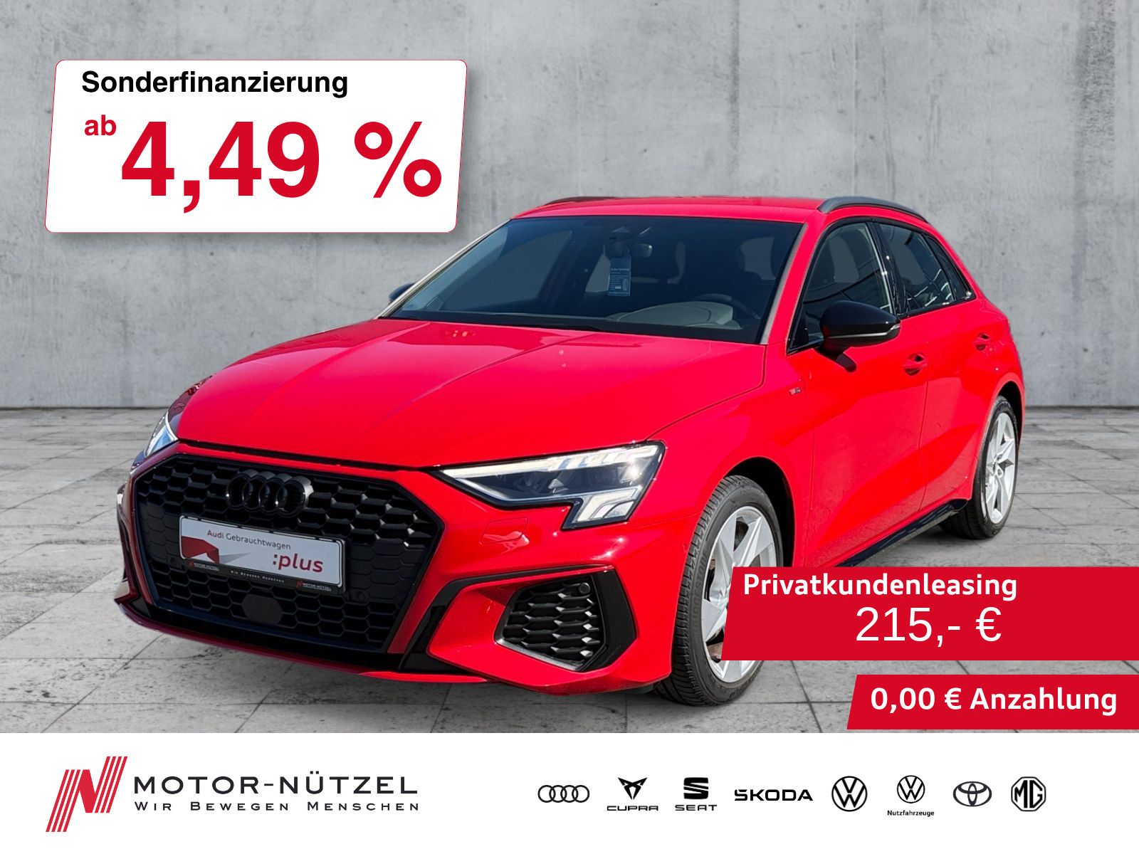 Audi A3 Sportback 30 TDI S-LINE LED+SHZ+GRA+2xPDC+DAB