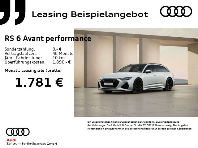 Audi RS6 Avant performance *HD-MATRIX*StdHz*PANO*B&O*