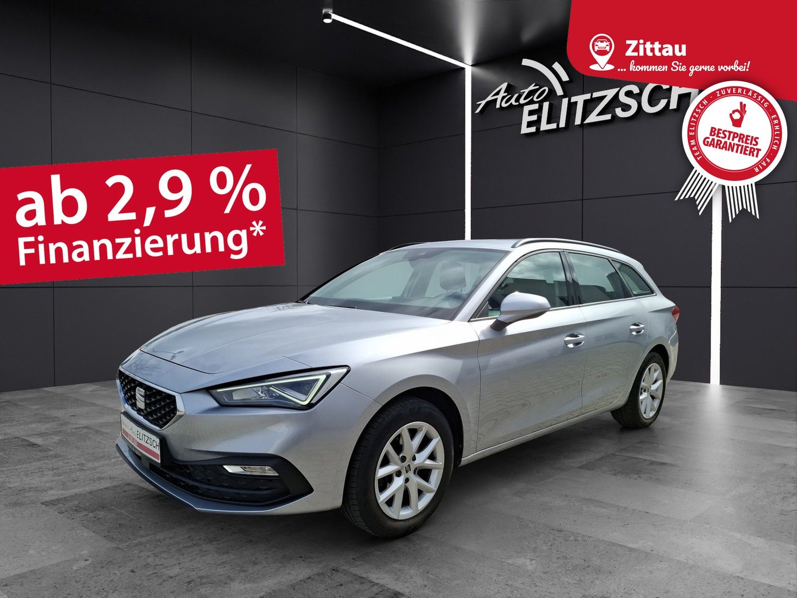 Fahrzeugabbildung SEAT Leon ST TDI Style DSG LED AHK Navi AID GRA PDC S