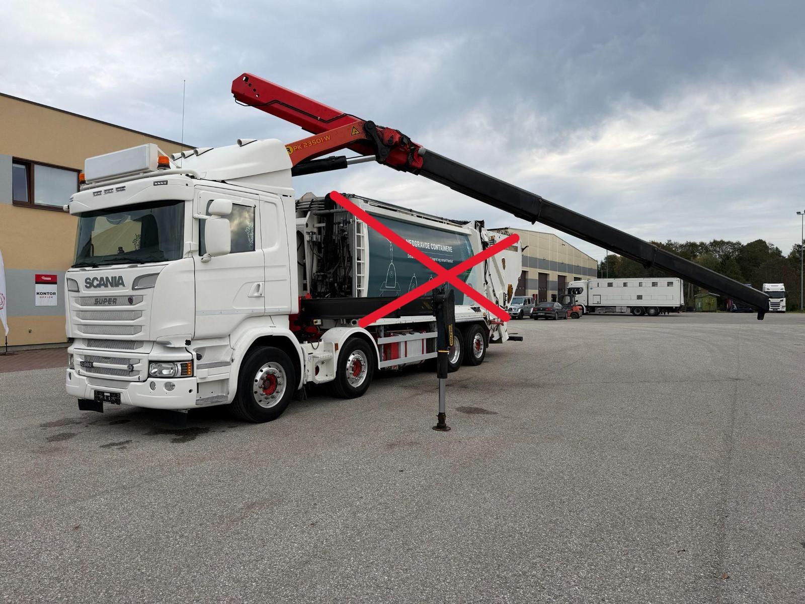 Scania R580 8x2*6 + RETARDER + PALFINGER CRANE + KAOUSS