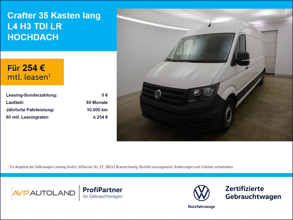 Crafter 35 Kasten lang L4 H3 TDI LR HOCHDACH
