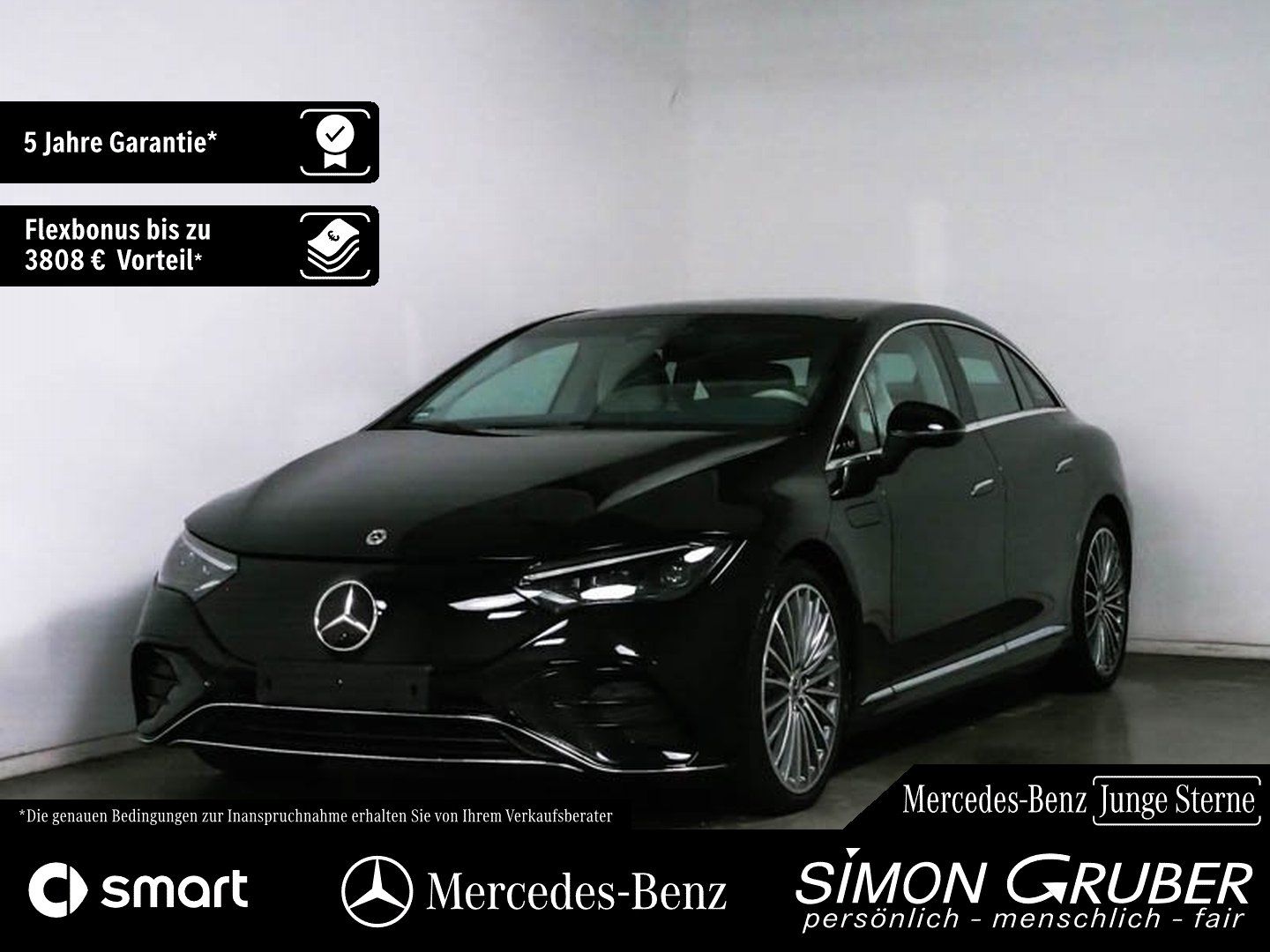 Fahrzeugabbildung Mercedes-Benz EQE 500 4M AMG Pano Leder Airmatic HUD Burm3D