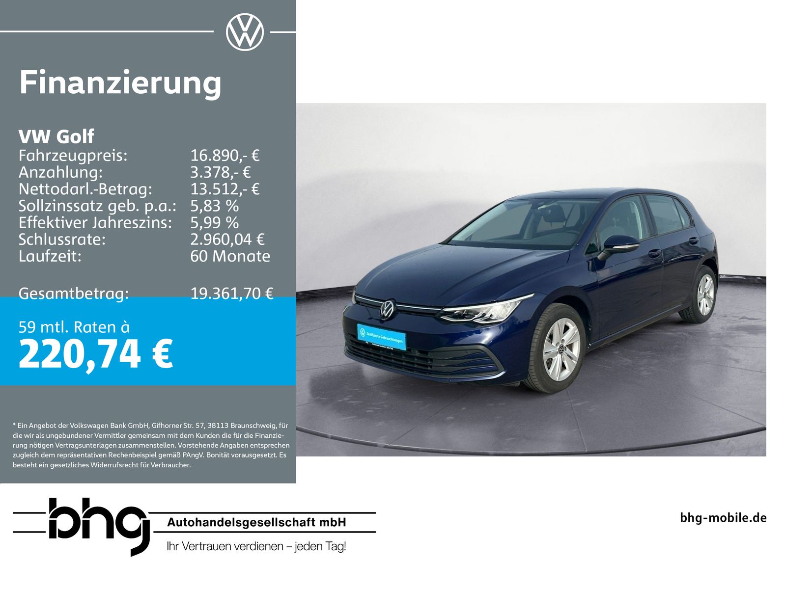 Volkswagen Golf 1.0 TSI Telefonschnittstelle LED Climatroni