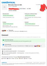 Mercedes-Benz CL 500/sehr seltene Farbkombi/Top ABC u.Historie - : Sportwagen, Seltene