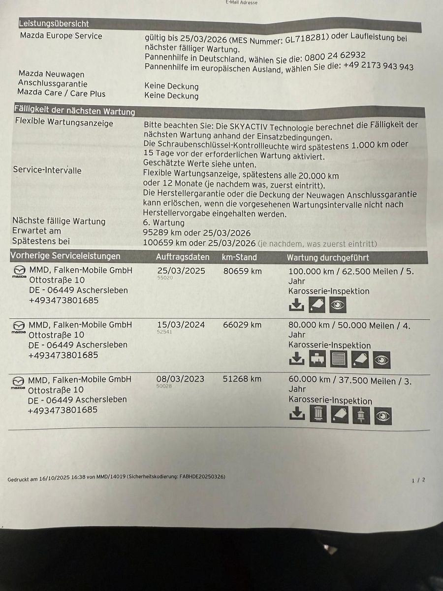 Fahrzeugabbildung Mazda 6 Kombi Sports-Line / LED/NAVI/LEDER/KAMERA