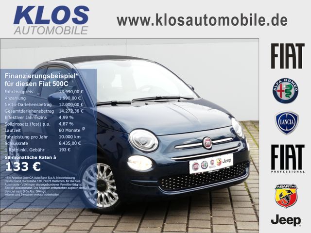 Fiat 500C LOUNGE 1.0 GSE HYBRID CARPLAY SHZ PDC TEMPO