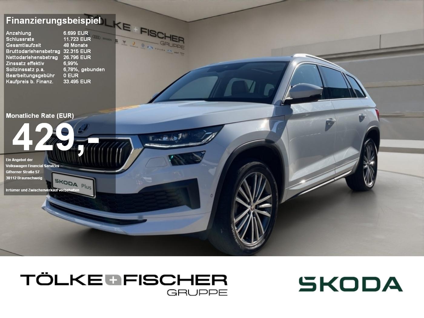 Skoda Kodiaq 2.0 TDI L&K ACC AHK AUT Kam. Navi Pano LM