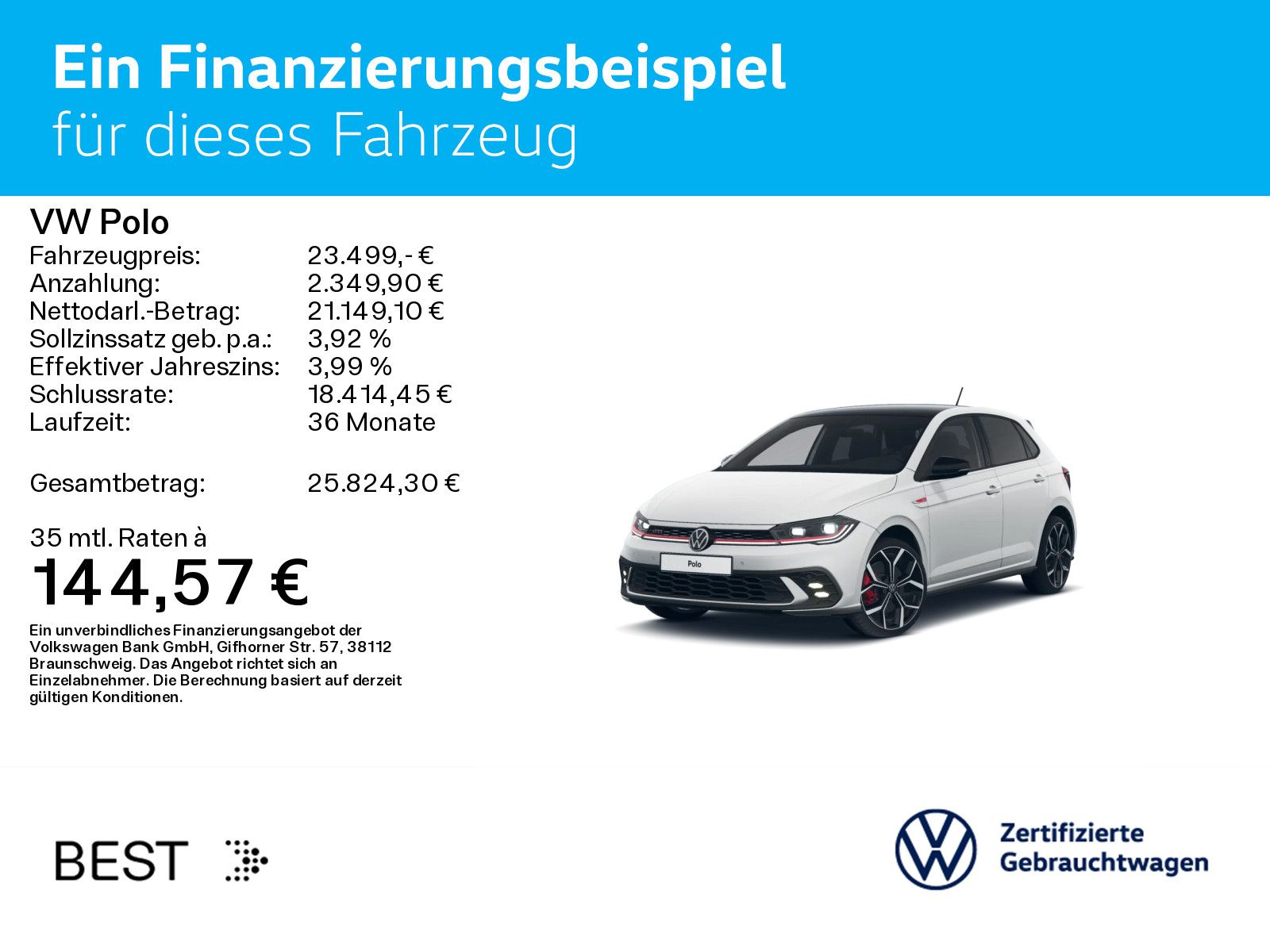 Volkswagen Polo 2.0 TSI DSG GTI*IQ.LIGHT*KAMERA*PDC*SHZ*NAV imagem 2
