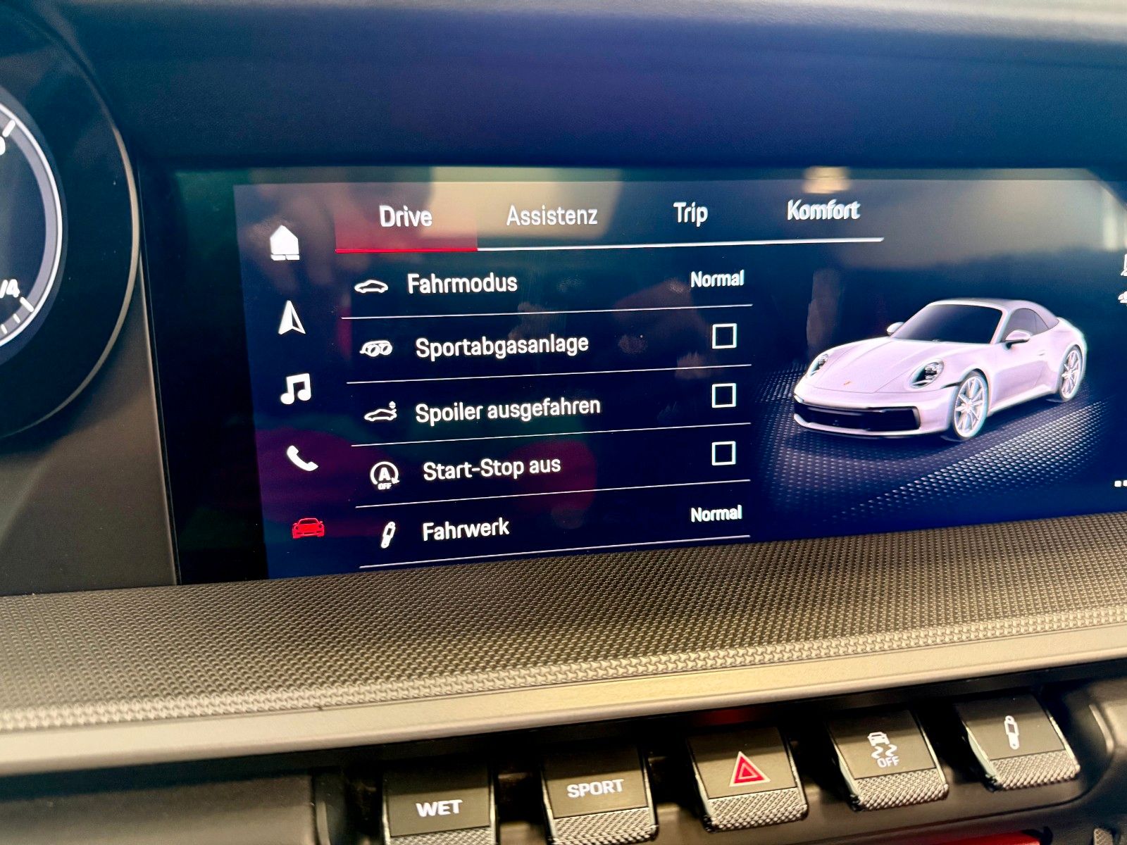 Fahrzeugabbildung Porsche 911 992 Carrera S Cabrio SportDesign/Sportabgas