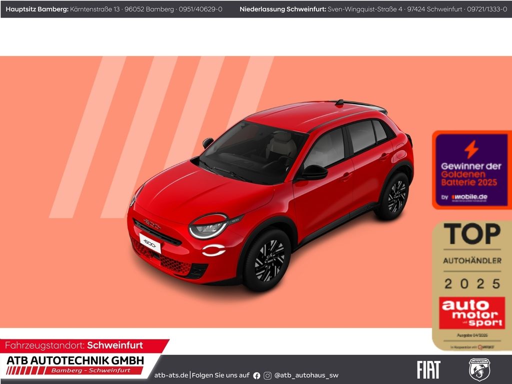 Fiat 600 HYBRID 1.2T DCT 145 PS '' Sonderedition''