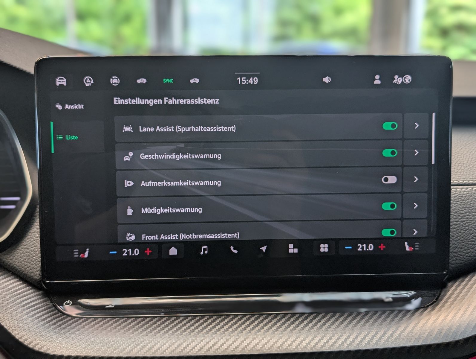 Fahrzeugabbildung SKODA Octavia 2.0 TDI Sportline Matrix Canton AHK 5J.G