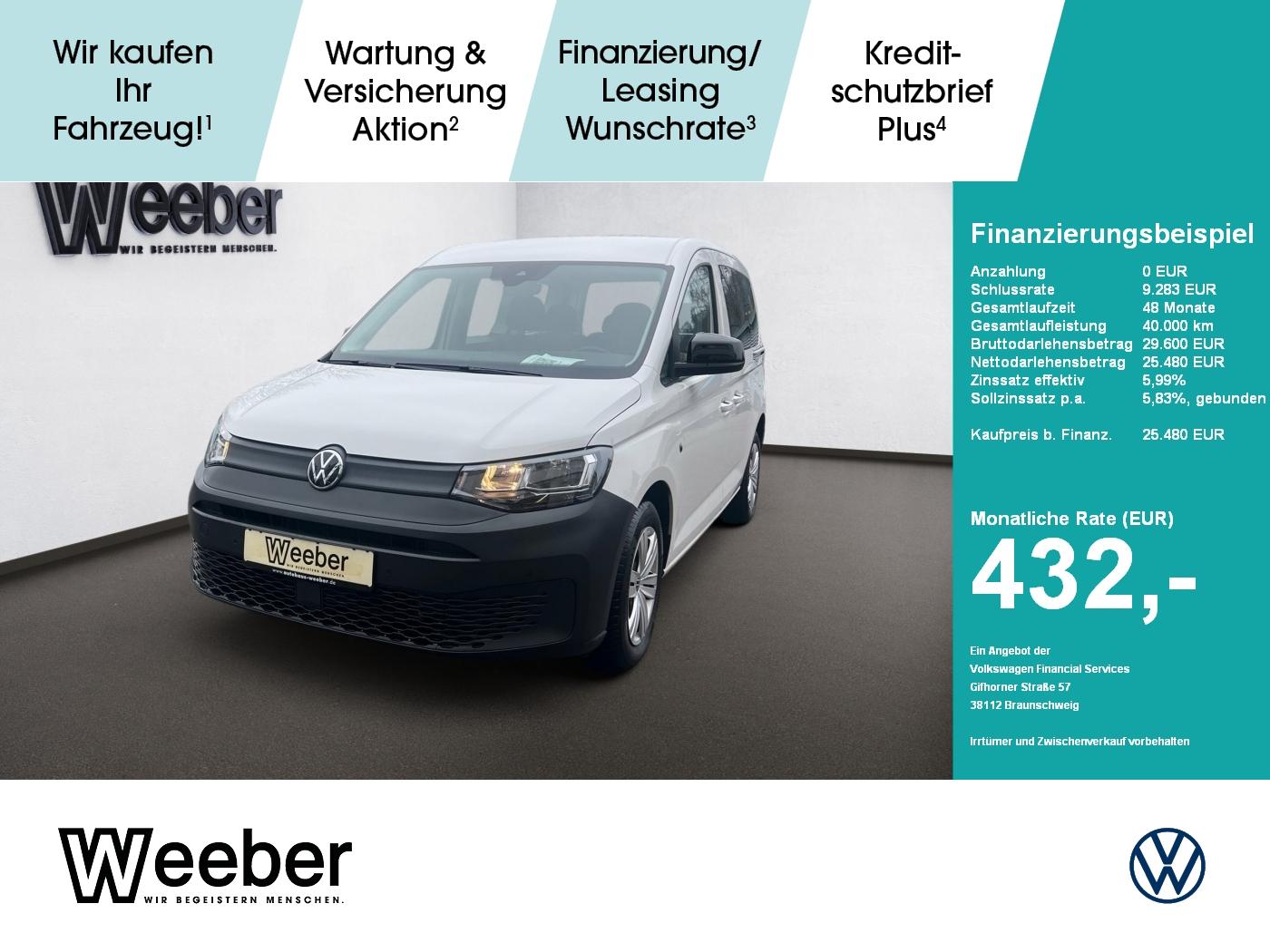 Volkswagen Caddy *NAVI*KAMERA*GRA*START/STOPP*5-SITZER*