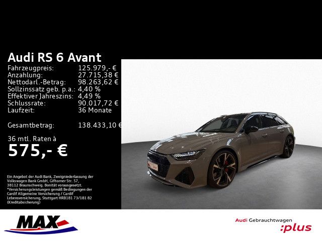 RS6 Avant QUATT PERFORMANCE 280 KM/H+MATRIX+B&O+