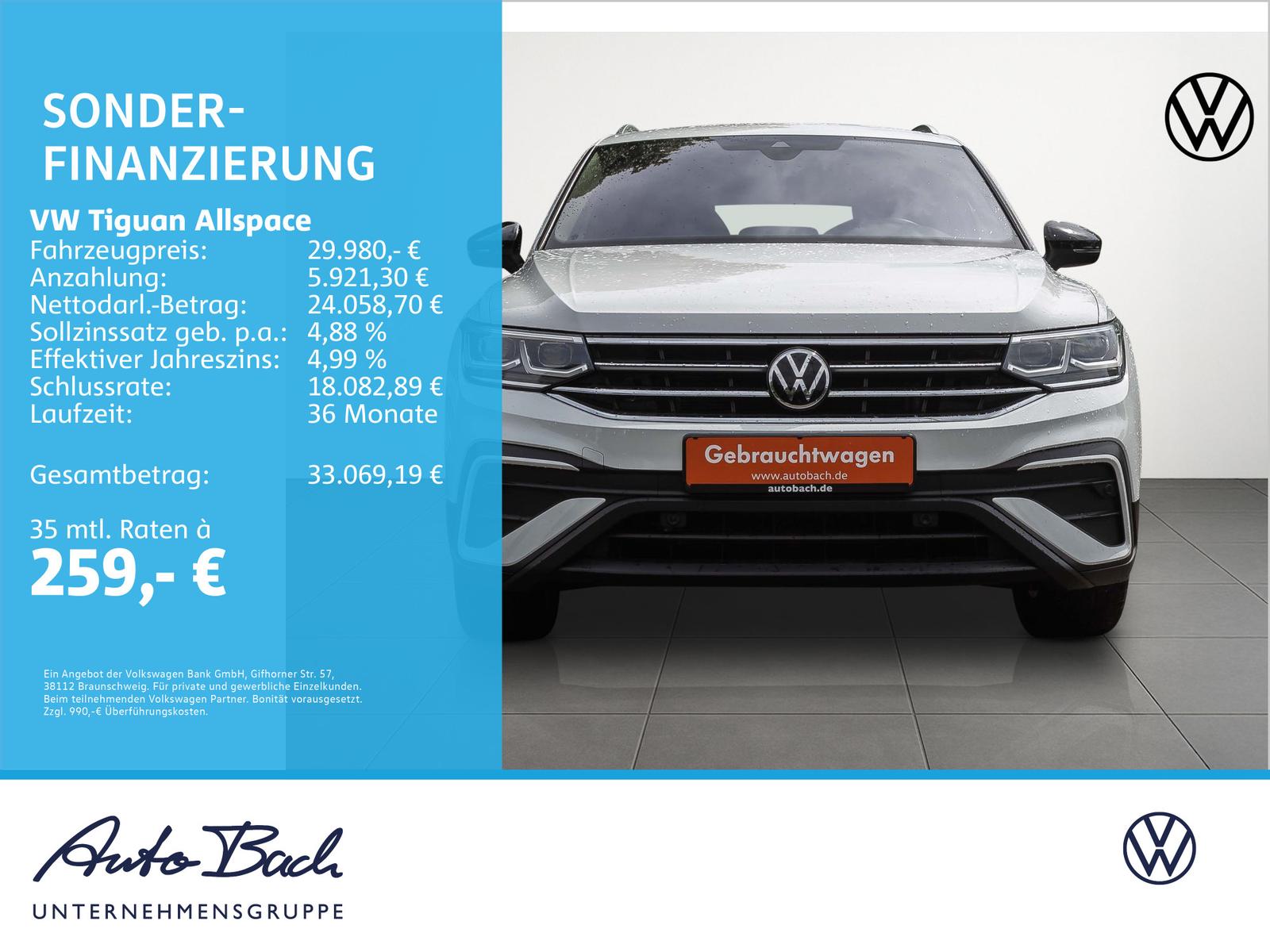 Volkswagen Tiguan Allspace MOVE 1.5TSI DSG Navi Matrix ACC