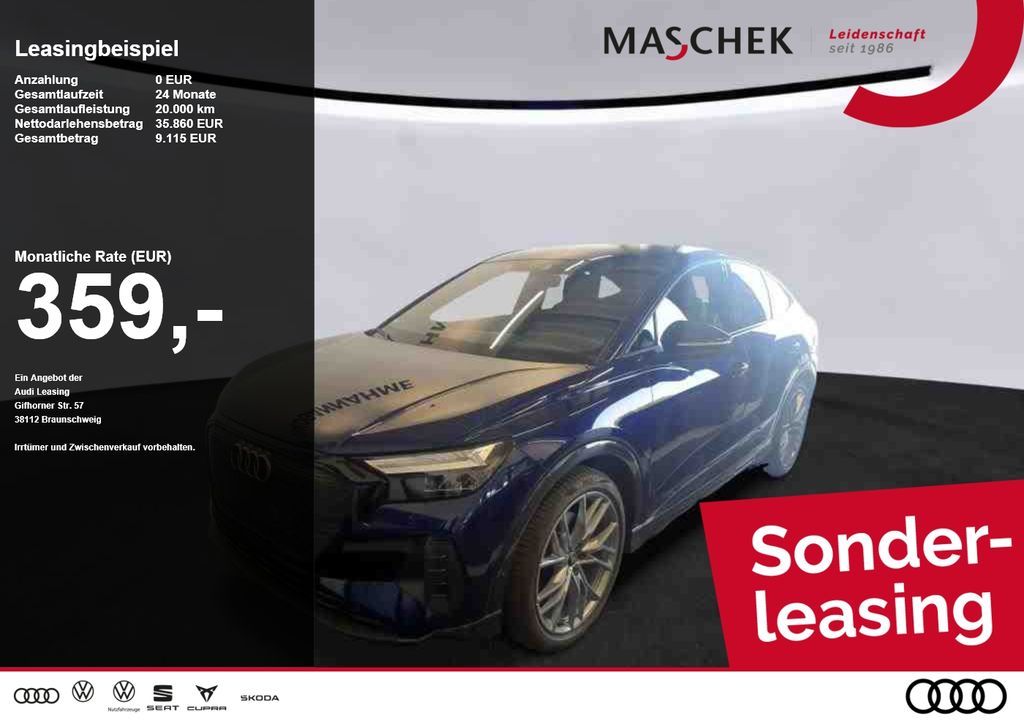Audi Q4 Sportback e-tron 40 AHK Wärmepumpe Naviplus B