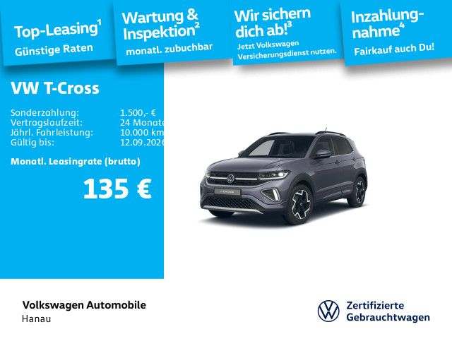 Volkswagen T-Cross 1.0 TSI R-Line Navi IQ.LIGHT - LED-Matri
