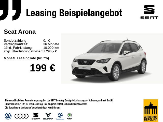 Vorschaubild: SEAT Arona 1.0 TSI Road Edition DSG *NAV*GRA*PDC*SHZ* (Fahrzeug-Nr. 269270)