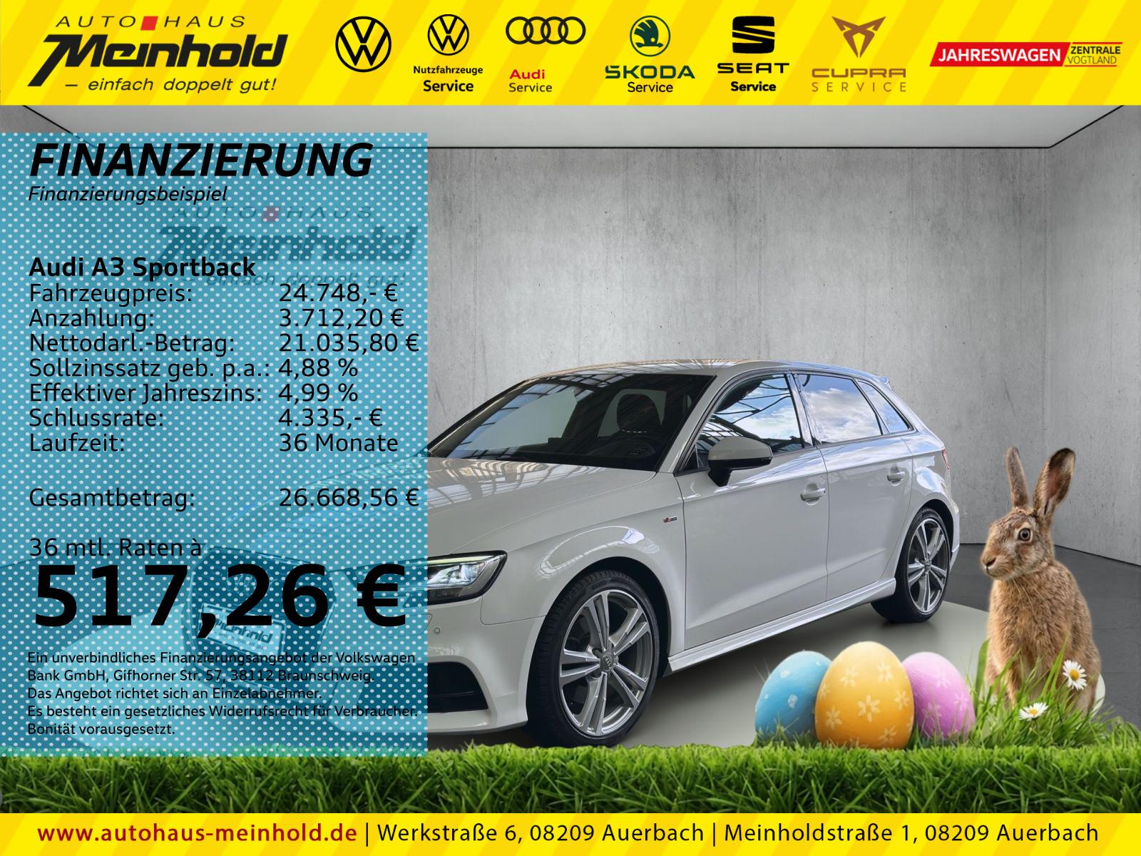 Audi A3 Sportback 40 TFSI S-Line quattro S tronic,LED