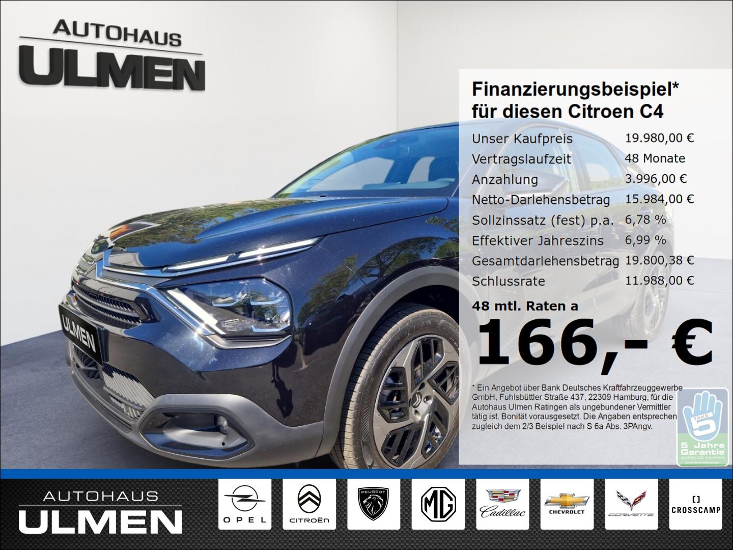 Citroën C4 PureTech 130 EAT8 Plus Digitales Cockpit LED 