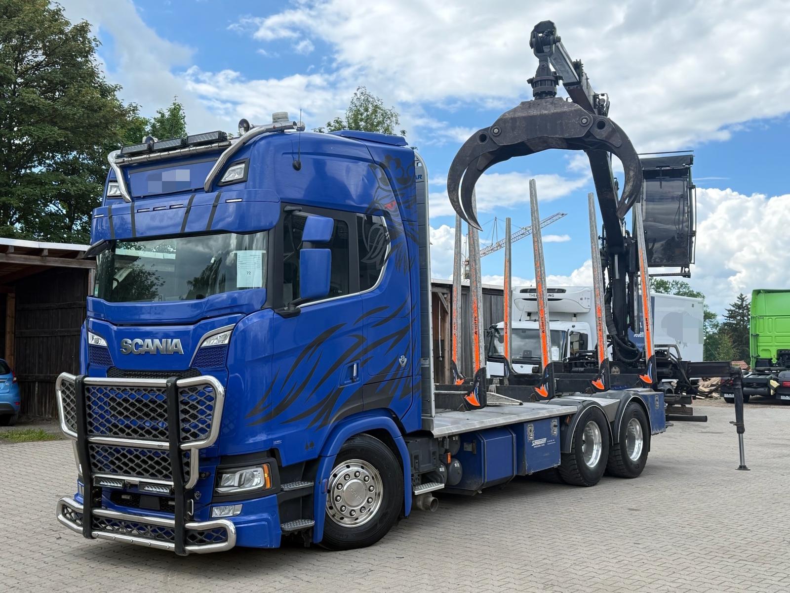 Scania S580 V8*6x4*Retarder*KranKabine*LOGLIFT F118S83