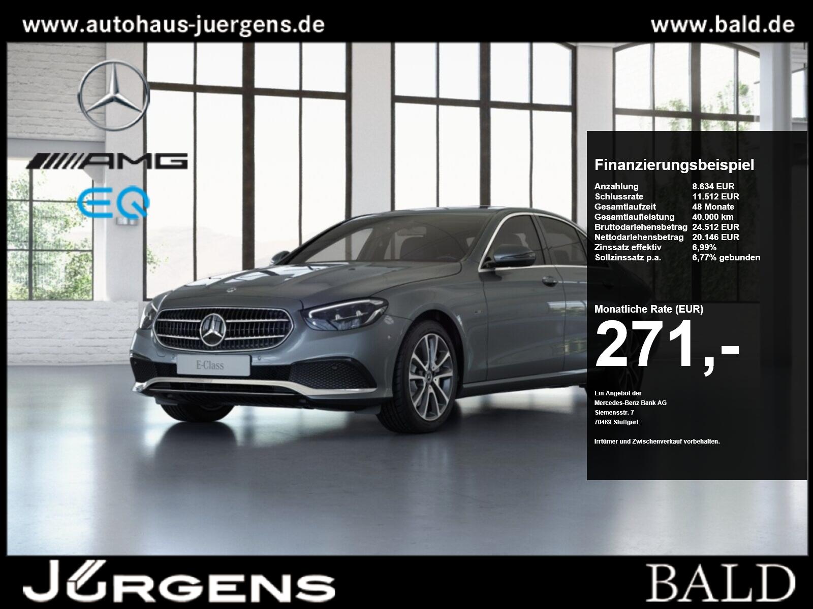 Mercedes-Benz E 300 de Avantgarde/LED/Cam/SHD/AHK/Distr/Ambi