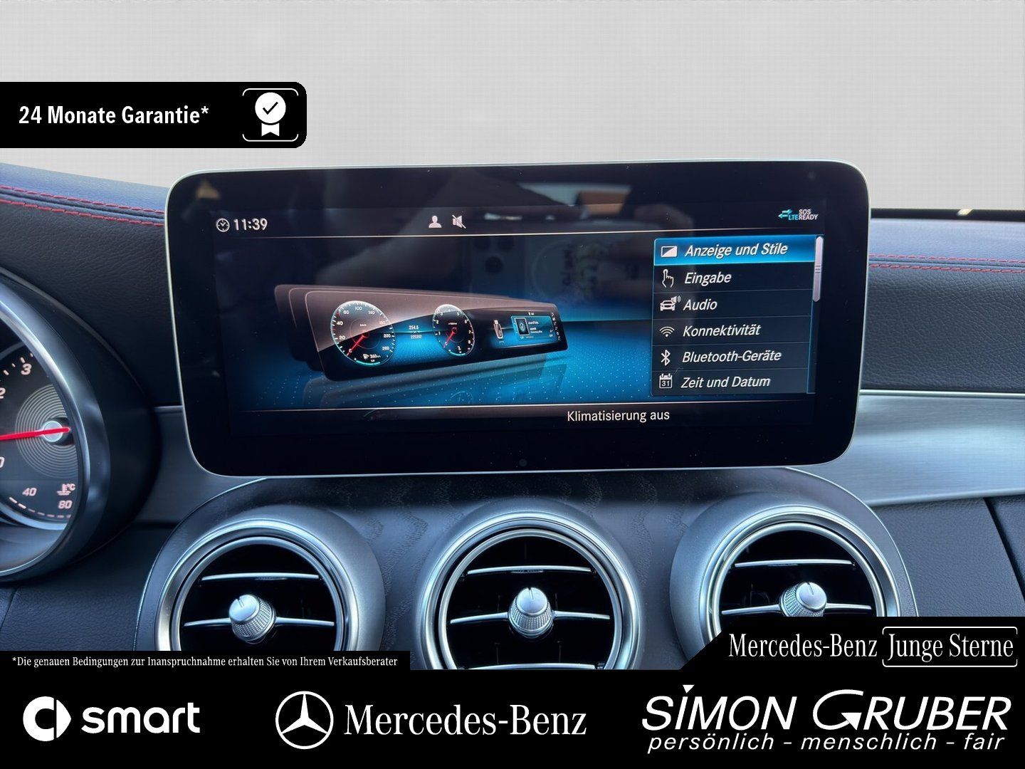 Fahrzeugabbildung Mercedes-Benz C 180 Coupé 2*AMG PLUS Night AHK SHZ LED Kamera